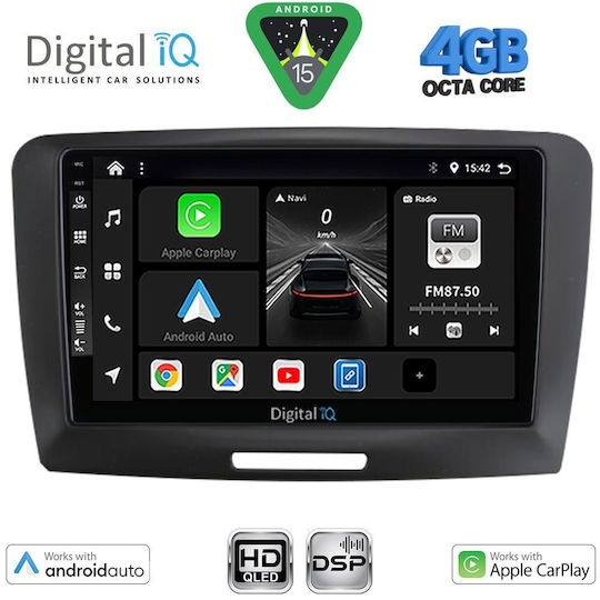 Digital IQ Ηχοσύστημα Αυτοκινήτου για Skoda Superb 2008-2015 (Bluetooth/USB/WiFi/GPS/Apple-Carplay/Android-Auto) με Οθόνη Αφής 9"