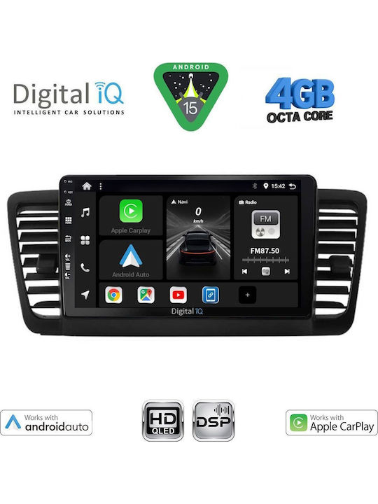 Digital IQ Car Audio System for Subaru Legacy / Outback 2002-2008 (Bluetooth/USB/WiFi/GPS/Apple CarPlay/Android Auto) with 9" Touch Screen