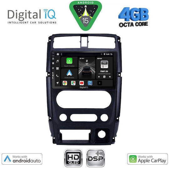 Digital IQ Car Audio System for Suzuki Jimny 2007-2017 Bluetooth USB WiFi GPS Apple CarPlay Android Auto with 9" Touch Screen