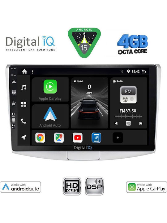Digital IQ Car Audio System for Volkswagen Passat 2010-2015 (Bluetooth/USB/WiFi/GPS/Apple CarPlay/Android Auto) with 10" Touch Screen