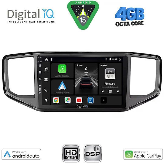 Digital IQ Car Audio System for Volkswagen Amarok 2017-2022 Bluetooth USB WiFi GPS Apple CarPlay Android Auto with 9" Touch Screen