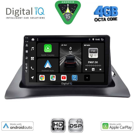 Digital IQ Car Audio System for Renault Kangoo 2010-2021 (Bluetooth/USB/WiFi/GPS/Apple CarPlay/Android Auto) with 9" Touch Screen