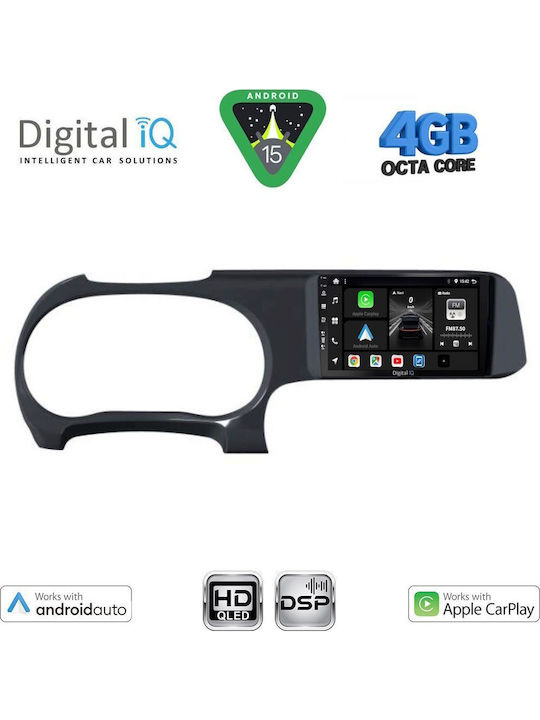 Digital IQ Car Audio System for Hyundai i10 2020 with Touch Screen 9" Bluetooth USB Wi-Fi GPS Apple CarPlay Android Auto