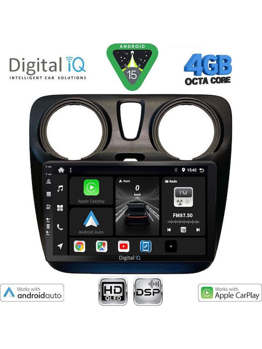 Digital IQ Car Audio System for Dacia Dokker 2012-2022 (Bluetooth/USB/WiFi/GPS/Apple CarPlay/Android Auto) with 9" Touch Screen