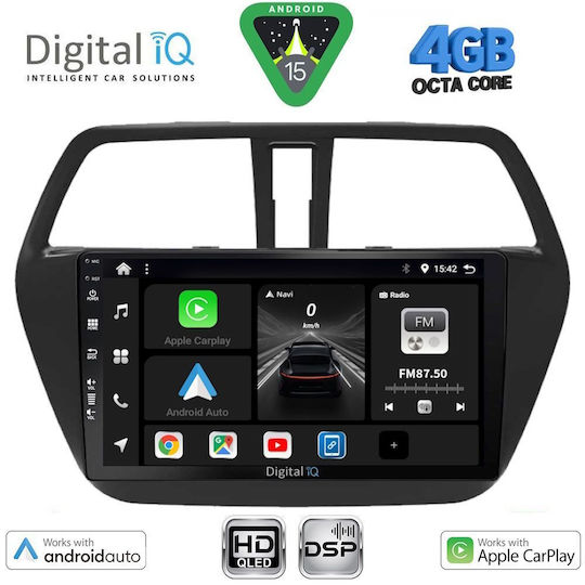 Digital IQ Ηχοσύστημα Αυτοκινήτου για Suzuki SX4 S-Cross 2014-2021 (Bluetooth/USB/WiFi/GPS/Apple-Carplay/Android-Auto) με Οθόνη Αφής 9"