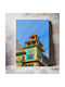 iLovePrints Gemälde Buntes Pagoda Gebäude 70x100