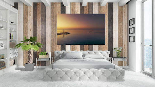 Panou Sunset By Lighthouse Apus Lângă Far 120x80