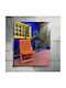 Πίνακας Colorful Patio Chair Cacti Πολύχρωμο Αίθριο Καρέκλα Κάκτους 70x100