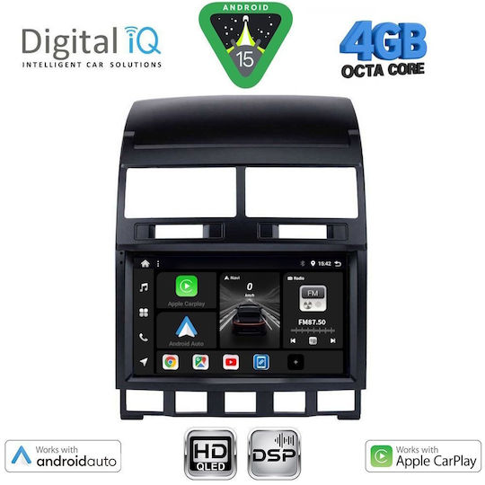 Digital IQ Car Audio System for Volkswagen Touareg 2003-2011 (Bluetooth/USB/WiFi/GPS/Apple CarPlay/Android Auto) with 9" Touch Screen