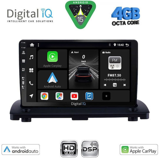 Digital IQ Car Audio System for Volvo XC 90 2002-2014 Bluetooth USB WiFi GPS Apple CarPlay Android Auto with 9" Touch Screen