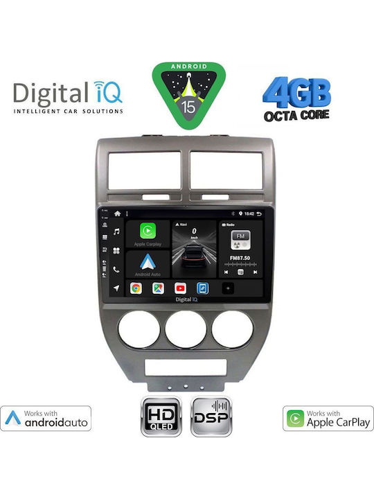 Digital IQ Auto-Audiosysteme für Jeep Compass / Patriot 2007-2016 (Bluetooth/USB/Eingebautes Wi-Fi / 3G/GPS/Apple CarPlay/Android Auto) mit Touchscreen 10 Zoll
