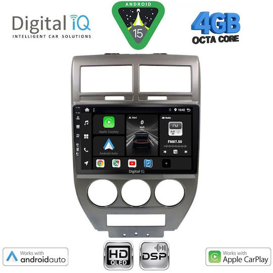 Digital IQ Ηχοσύστημα Αυτοκινήτου για Jeep Compass / Patriot 2007-2016 (Bluetooth/USB/WiFi/GPS/Apple-Carplay/Android-Auto) με Οθόνη Αφής 10"