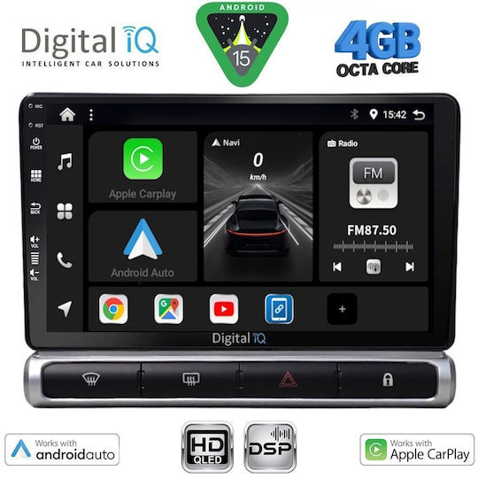 Digital IQ Ηχοσύστημα Αυτοκινήτου για Citroen C3 / DS3 2016 (Bluetooth/USB/WiFi/GPS/Apple-Carplay/Android-Auto) με Οθόνη Αφής 9"