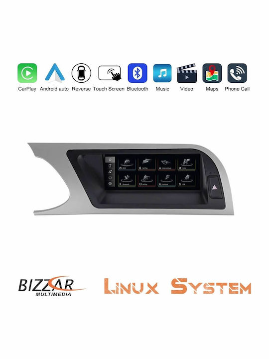 Bizzar Ηχοσύστημα Αυτοκινήτου για Audi A4 2008-2012 (Bluetooth/USB/AUX/WiFi/GPS/Apple-Carplay/Android-Auto)