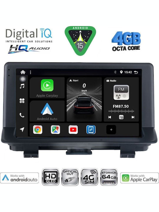 Digital IQ Car Audio System for Audi Q3 2013-2018 (Bluetooth/USB/WiFi/GPS/Apple CarPlay/Android Auto) with 9" Touch Screen