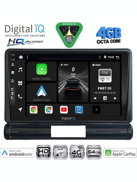 Digital IQ Car Audio System for Citroen C3 / DS3 2016 with Touch Screen 9" Digital IQ BXK 19093M_CPAA Bluetooth USB Wi-Fi GPS Apple CarPlay Android Auto