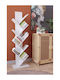 Bücherregal Weiß 130x35x20cm