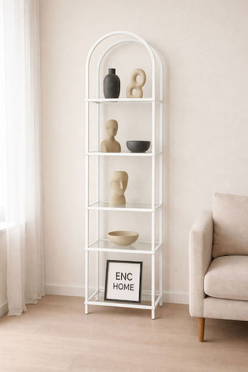 Bücherregal Weiß 150x40x30cm