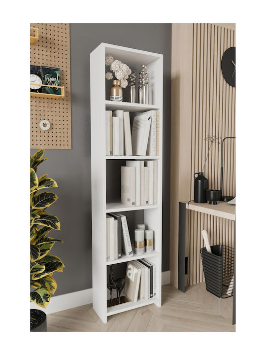 Bibliotecă Albă 37.1x20x169cm