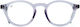 Round Photochromic Clear Blue To Dark Blue Frame Clear To Grey Lenses