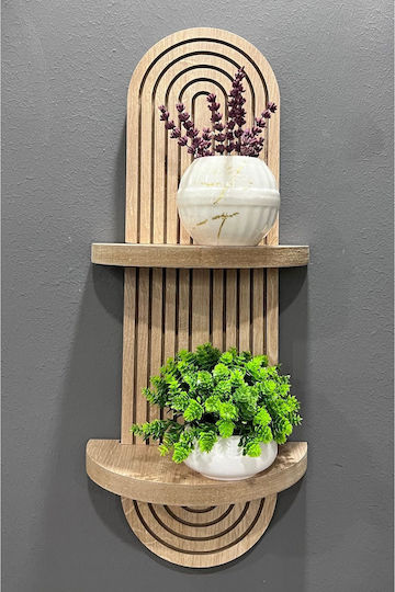 Wall Shelf Brown 54x16x20cm
