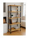 Beige Bookcase 60x30x136cm