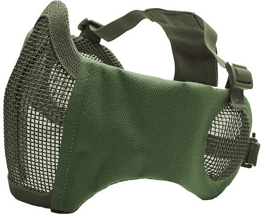 Μασκα Soft Mesh Ear Protection Metal Lower Half Od Green