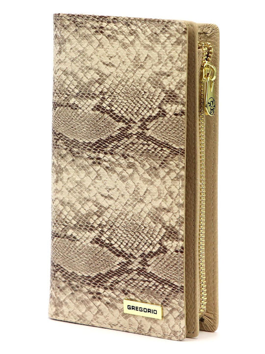 Large Leather Women's Wallet with RFID Gold