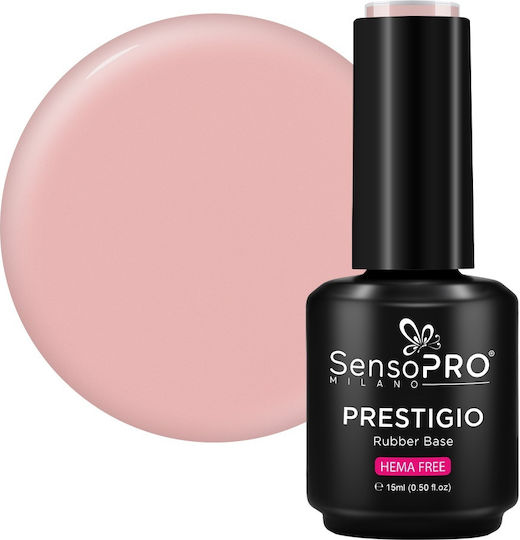 SensoPro Prestigio Glossy Βερνίκι Νυχιών Μακράς Διαρκείας Quick Dry Coral Cuddle 15ml