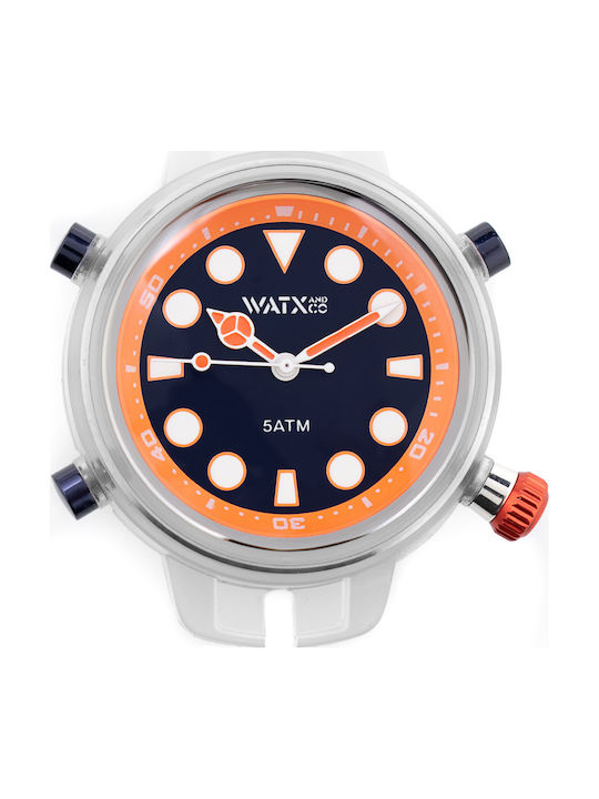 WATX & CO Damenuhren 43mm Batterie mit Blau Met...