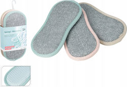 Microfiber Cleaning Sponges Set 3 Pcs Various Colors