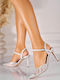 Pumps mit Hohem Absatz in Silber