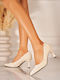 Pumps Mit Hochem Absatz Beigen