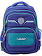 Lean Toys Schulranzen Rucksack Kindergarten mit Flaschenhalter Blau 20lt 28 x 19 x 38cm