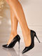 Pantofi Cu Toc Din Piele Cu Toc Jos Negri