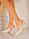 Heels with High Heel Ecru