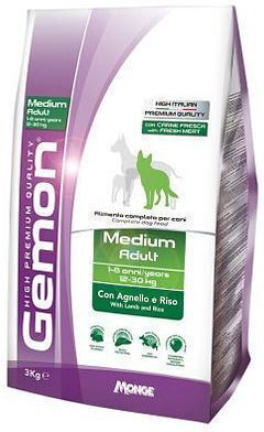 Monge 20kg Dry Food for Adult Dogs with Lamb and Rice