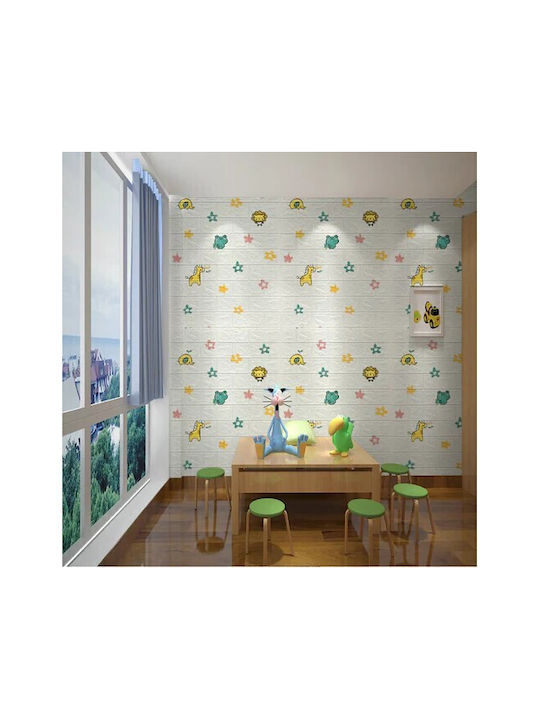 Alista Home Autocolant Decorativ 3D Pentru Perete Copii Spumă 1x77cm 10 Bucăți