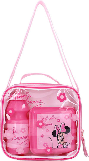 Vadobag Plastic Kids Dinner Set Minnie Pink 12.3 x 12.3 x 7cm