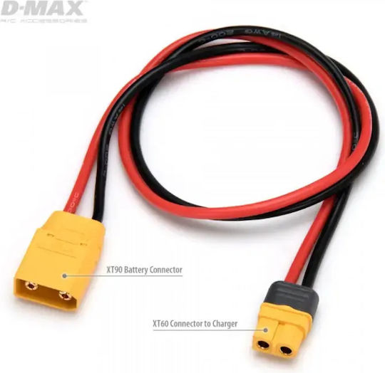 D-maxx Заряден Кабел Xt90 Мъжки Към Xt60 14awg 500мм