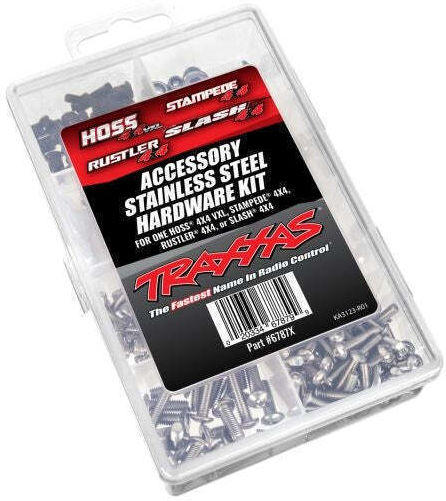 Traxxas 4x4 Stainless Steel Hardware Kit Slash 4x4 Rustler 4x4 Stampede 4x4 Hoss 4x4
