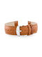 W83 Leather Watch Strap Brown 22mm