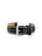 Leather Watch Strap W102l Black White 24mm