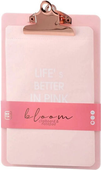 Ντοσιέ Πιάστρα Biro Time Bloom & Σημειωματάριο Ροζ