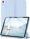 Husă Ipad Air 11 Inch M4 M3 M2 2026-2024 Auto Wake Sleep Ultra Slim Stand TPU Moale – Albastru Gheață