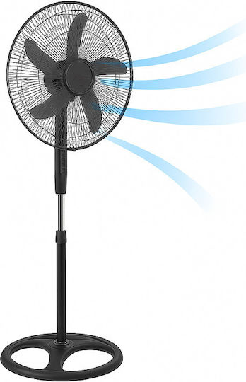 Ανεμιστήρας Ορθοστάτης 100W Διαμέτρου 50cm Μαύρος