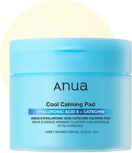 Anua 8 Hyaluronic Acid Catechin Pads Tonere Pentru Față cu Acid Hialuronic 110 Bucăți