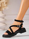 Women's Flat Sandals Black