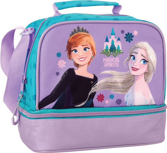 Gim Schulische Isolierte Kinder Lunchtasche 4,5l Lila Gefroren 20x15x21cm