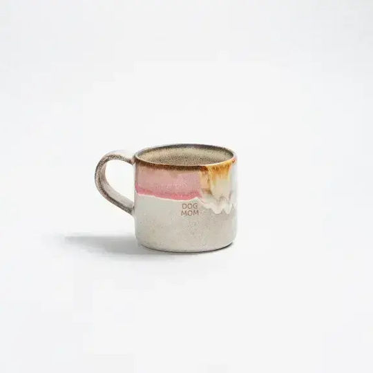 Ceramic Mug Egg Back Home Melting Ice Cream Dog Mom H 9 Cm Ø9 Cm 360 Ml